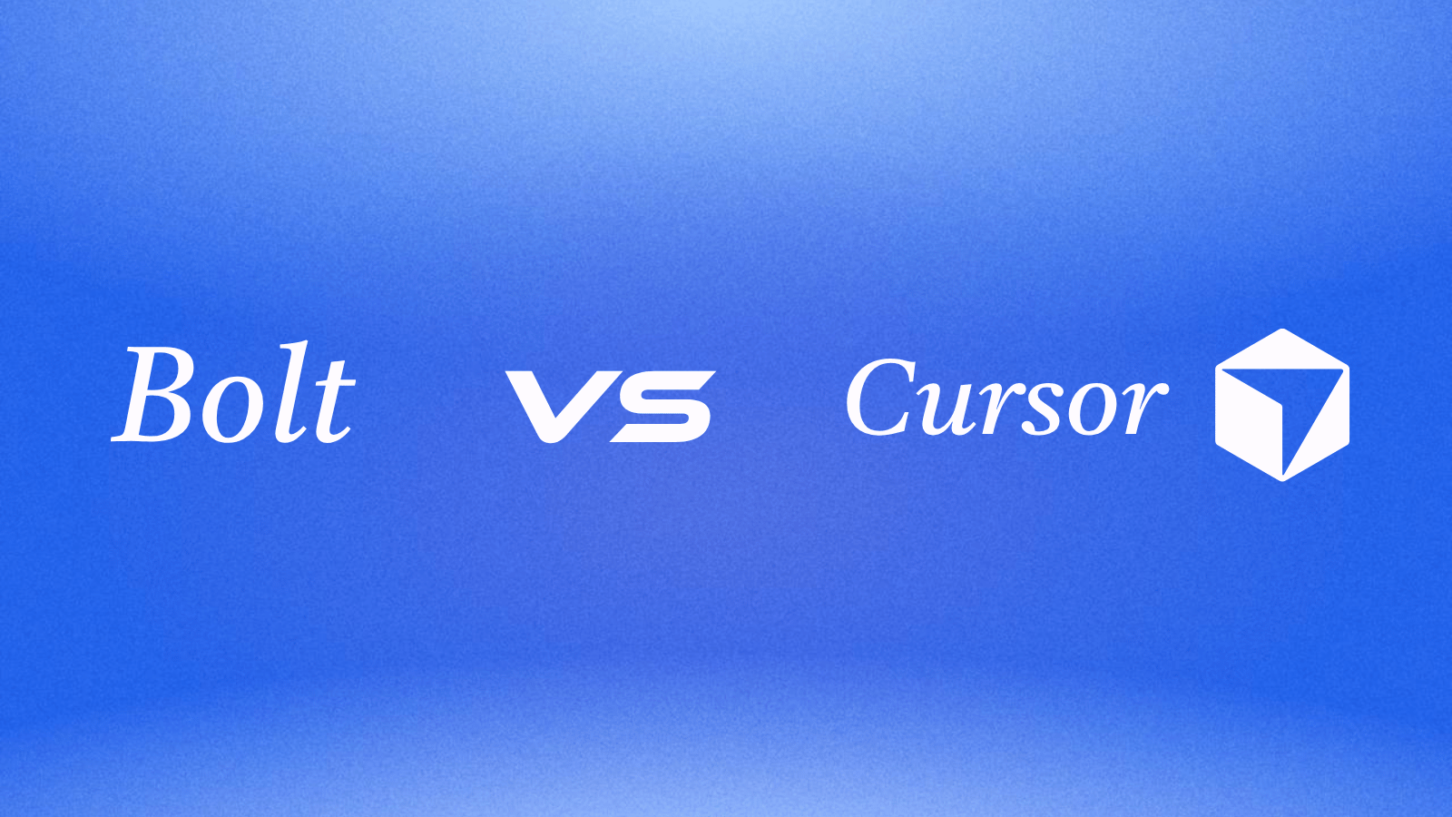 Bolt vs Cursor AI development tool comparison