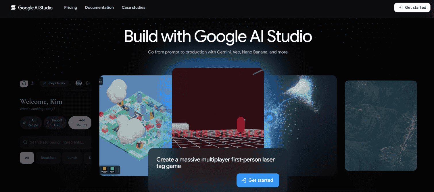 Google AI Studio Build mode