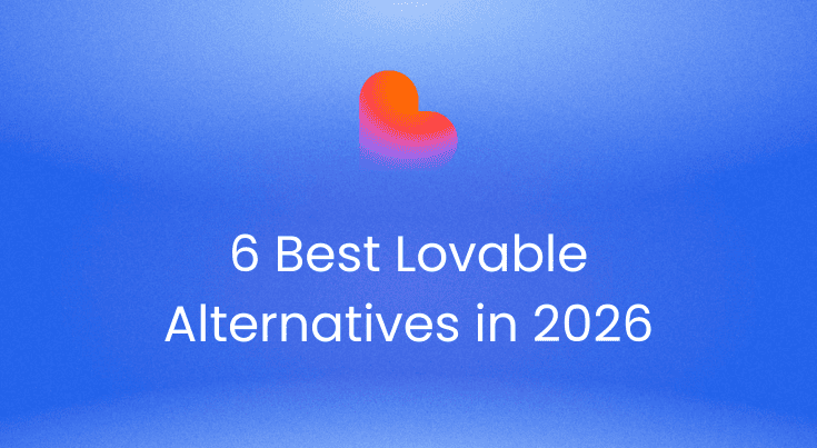 Six Lovable alternatives compared by pricing, credits and code export