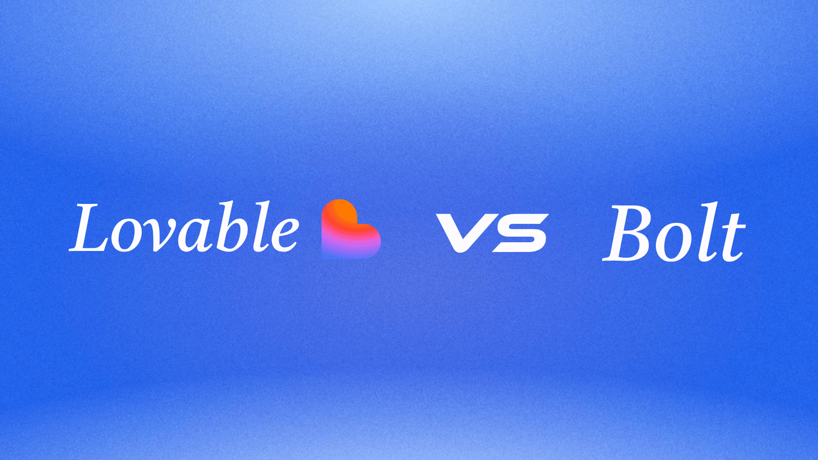 Lovable vs Bolt AI app builder comparison