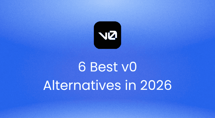 Six v0 alternatives compared by framework freedom, pricing and code export